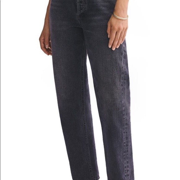 Agolde 90’s High-Rise Jean in Fallout Black (Size 22) - Picture 2 of 4